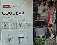  Cool Bar 30L, weiß türkis Kühler Getränke Beistelltisch Tisch